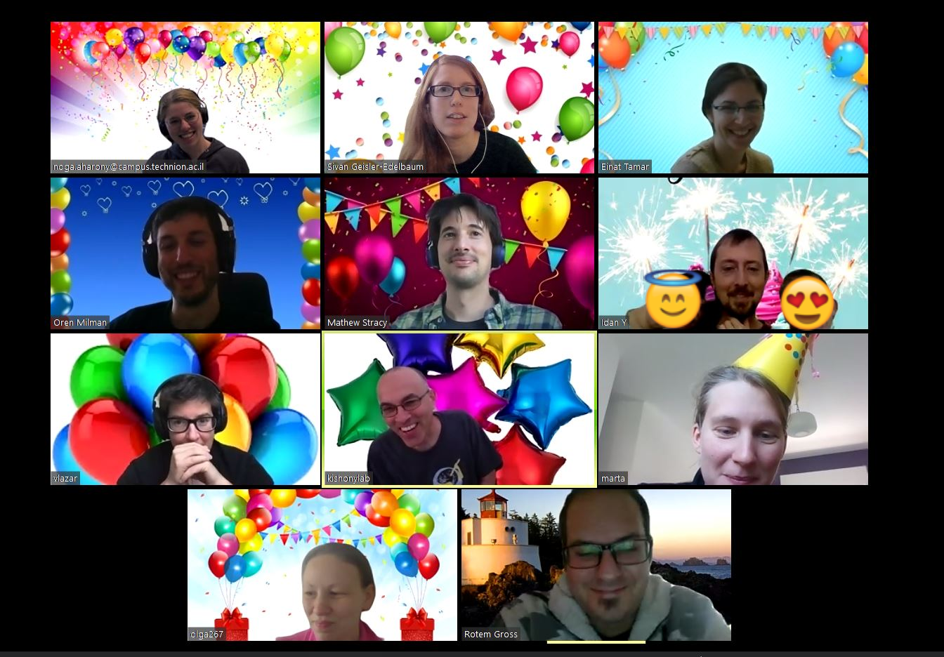 Surprise party for Rotem during Coronavirus lock-down